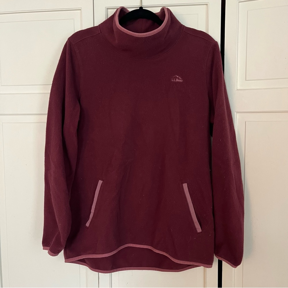 Women’s LL Bean Turtle Neck Fleece Pullover